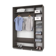 РОЛАНД Шкаф-купе Анкор темный (450*1600) Р461 в Нижнекамске - nizhnekamsk.mebel24.online | фото 3