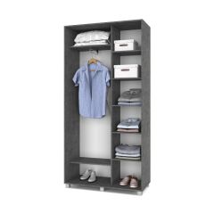 РОЛАНД Шкаф-купе Камень темный (450*1100) Р411 в Нижнекамске - nizhnekamsk.mebel24.online | фото 2