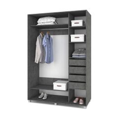 РОЛАНД Шкаф-купе Камень темный (600*1000) Р601 в Нижнекамске - nizhnekamsk.mebel24.online | фото 4