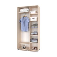 РОЛАНД Шкаф-купе Млечный дуб (450*1100) Р411 в Нижнекамске - nizhnekamsk.mebel24.online | фото 2