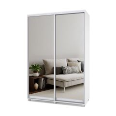 РОЛАНД Шкаф-купе с зеркалами Анкор светлый (450*1500) Р453 в Нижнекамске - nizhnekamsk.mebel24.online | фото 2