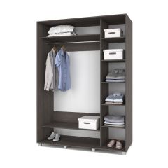 РОЛАНД Шкаф-купе с зеркалами Анкор темный (600*1600) Р663 в Нижнекамске - nizhnekamsk.mebel24.online | фото 2