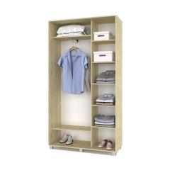 РОЛАНД Шкаф-купе с зеркалами Ирландский дуб (450*1200) Р423 в Нижнекамске - nizhnekamsk.mebel24.online | фото 2