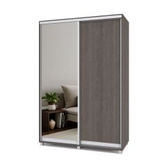 РОЛАНД Шкаф-купе с зеркалом Анкор темный (450*1500) Р452 в Нижнекамске - nizhnekamsk.mebel24.online | фото 2