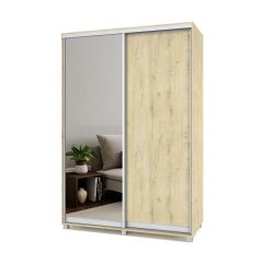 РОЛАНД Шкаф-купе с зеркалом Ирландский дуб (450*1500) Р452 в Нижнекамске - nizhnekamsk.mebel24.online | фото 2