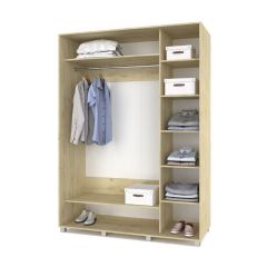 РОЛАНД Шкаф-купе с зеркалом Ирландский дуб (600*1700) Р672 в Нижнекамске - nizhnekamsk.mebel24.online | фото 2