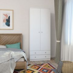 Шкаф Нина (М6) Белый в Нижнекамске - nizhnekamsk.mebel24.online | фото