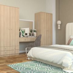 Шкаф Нина (М6) Ясень шимо светлый в Нижнекамске - nizhnekamsk.mebel24.online | фото