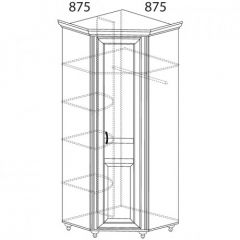 Шкаф угловой №862 "Ралли" (Угол 875*875) в Нижнекамске - nizhnekamsk.mebel24.online | фото 2