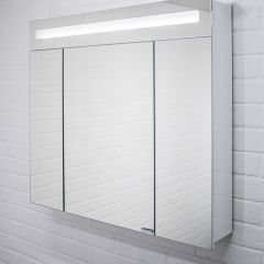 Шкаф-зеркало Аврора 80 с подсветкой LED Домино (DV8009HZ) в Нижнекамске - nizhnekamsk.mebel24.online | фото 5