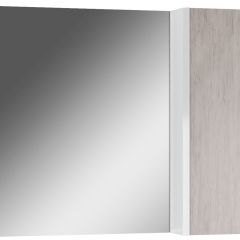Шкаф-зеркало Uno 80 Дуб серый левый/правый Домино (DU1504HZ) в Нижнекамске - nizhnekamsk.mebel24.online | фото