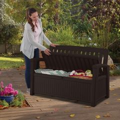 Скамья Patio Bench коричневый в Нижнекамске - nizhnekamsk.mebel24.online | фото 2