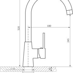 Смеситель MS-014 в Нижнекамске - nizhnekamsk.mebel24.online | фото 2