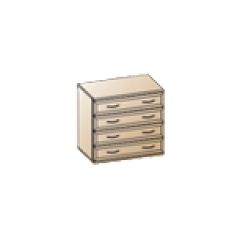 Спальня Карина композиция 5 (Ясень Асахи) в Нижнекамске - nizhnekamsk.mebel24.online | фото 3