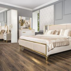 Спальня Lara 4-х ств (белый глянец) в Нижнекамске - nizhnekamsk.mebel24.online | фото