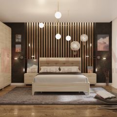 Спальня Мелисса композиция 2 (Ясень Асахи) в Нижнекамске - nizhnekamsk.mebel24.online | фото