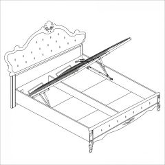 Спальня Мишель 6-ти ств (белый матовый/экокожа) в Нижнекамске - nizhnekamsk.mebel24.online | фото 4