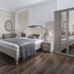 Спальня Мокко 3-х ств (серый камень) в Нижнекамске - nizhnekamsk.mebel24.online | фото