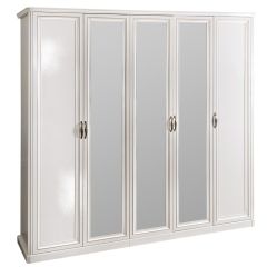 Спальня Натали 5-ти ств (белый глянец/экокожа) в Нижнекамске - nizhnekamsk.mebel24.online | фото 2