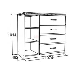 Спальный гарнитур Ольга-13 (модульный) в Нижнекамске - nizhnekamsk.mebel24.online | фото 14