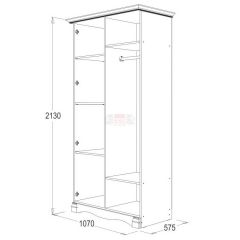 Спальный гарнитур Ольга-1Н (модульная) в Нижнекамске - nizhnekamsk.mebel24.online | фото 3