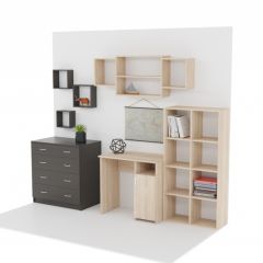 Стеллаж 8 секций (дуб сонома) в Нижнекамске - nizhnekamsk.mebel24.online | фото 5
