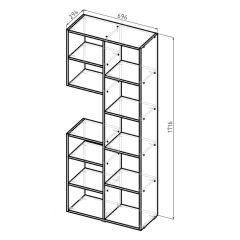 Стеллаж Элемент-2 (белый) в Нижнекамске - nizhnekamsk.mebel24.online | фото 6