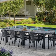 Стол раскладной Джули (Julie Double table 2 configurations) Графит в Нижнекамске - nizhnekamsk.mebel24.online | фото 5