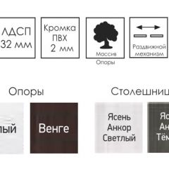 Стол раскладной Ялта-2 (опоры массив резной) в Нижнекамске - nizhnekamsk.mebel24.online | фото 4