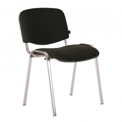 Стул BRABIX "Iso CF-001" (хром каркас, ткань черная) 531419 в Нижнекамске - nizhnekamsk.mebel24.online | фото