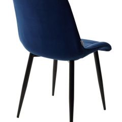 Стул CHIC BLUVEL-86 NAVY BLUE / черный каркас М-City в Нижнекамске - nizhnekamsk.mebel24.online | фото 3