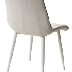 Стул CHIC HE622-01/ HE622-05 топленое молоко, ткань/ белый каркас М-City в Нижнекамске - nizhnekamsk.mebel24.online | фото 2