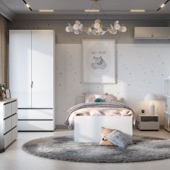 Токио Шкаф двухстворчатый с двумя ящиками в Нижнекамске - nizhnekamsk.mebel24.online | фото 3