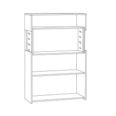 Трувор Комод с витриной 13.306 в Нижнекамске - nizhnekamsk.mebel24.online | фото 2