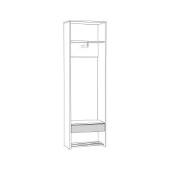 Трувор Шкаф для одежды 13.328.02 в Нижнекамске - nizhnekamsk.mebel24.online | фото 2