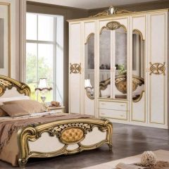 Тумба прикроватная (03.120) Ольга (беж/золото) в Нижнекамске - nizhnekamsk.mebel24.online | фото 2