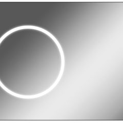 Зеркало Eclipse 100 black с подсветкой Sansa (SE1032Z) в Нижнекамске - nizhnekamsk.mebel24.online | фото