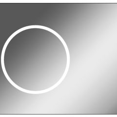 Зеркало Eclipse 90 black с подсветкой Sansa (SE1031Z) в Нижнекамске - nizhnekamsk.mebel24.online | фото