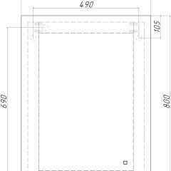 Зеркало Каракас 800х600 с подсветкой Sansa (GL7042Z) в Нижнекамске - nizhnekamsk.mebel24.online | фото 8