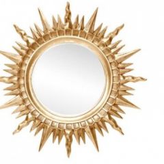 Зеркало круглое золото (1810(1) в Нижнекамске - nizhnekamsk.mebel24.online | фото