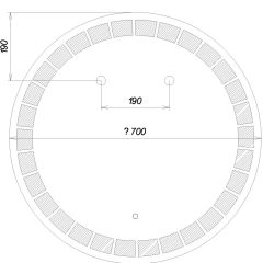 Зеркало Маскат 700х700 с подсветкой Домино (GL7057Z) в Нижнекамске - nizhnekamsk.mebel24.online | фото 6