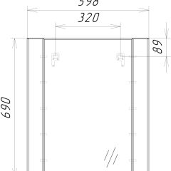 Зеркало Optima 60 Домино (DO1902Z) в Нижнекамске - nizhnekamsk.mebel24.online | фото 8