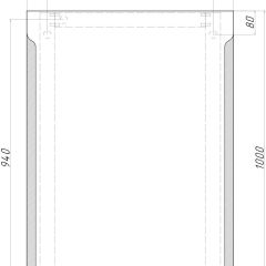 Зеркало Оттава 1000х700 с подсветкой Домино (GL7028Z) в Нижнекамске - nizhnekamsk.mebel24.online | фото 8