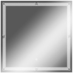 Зеркало Паликир 700х700 с подсветкой Домино (GL7051Z) в Нижнекамске - nizhnekamsk.mebel24.online | фото