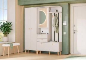 АФИНА Прихожая (модульная) кашемир серый в Нижнекамске - nizhnekamsk.mebel24.online | фото 1