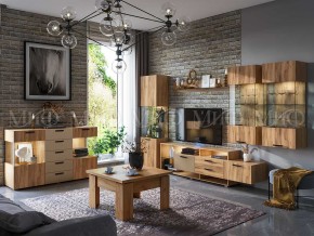 АЛТЕЯ Шкаф Стекло навесной (Дуб крафт) в Нижнекамске - nizhnekamsk.mebel24.online | фото 3