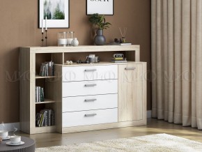 Ангара Комод (Белый глянец/Сонома) в Нижнекамске - nizhnekamsk.mebel24.online | фото 2
