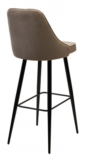 Барный стул NEPAL-BAR БЕЖЕВЫЙ #5, велюр/ черный каркас (H=78cm) М-City в Нижнекамске - nizhnekamsk.mebel24.online | фото 2