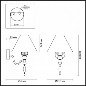 Бра Odeon Light Sochi 4896/1W в Нижнекамске - nizhnekamsk.mebel24.online | фото 4