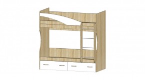 БУРАТИНО Детская (Модульная) Сонома/Белый в Нижнекамске - nizhnekamsk.mebel24.online | фото 6